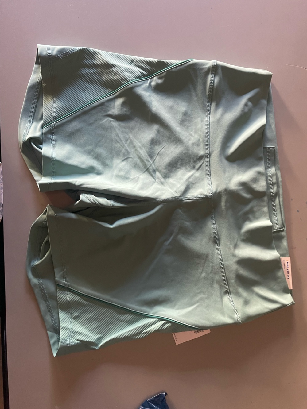 Old Navy Mint Blue Green 6inch Ribbed Accent Biker Shorts XL